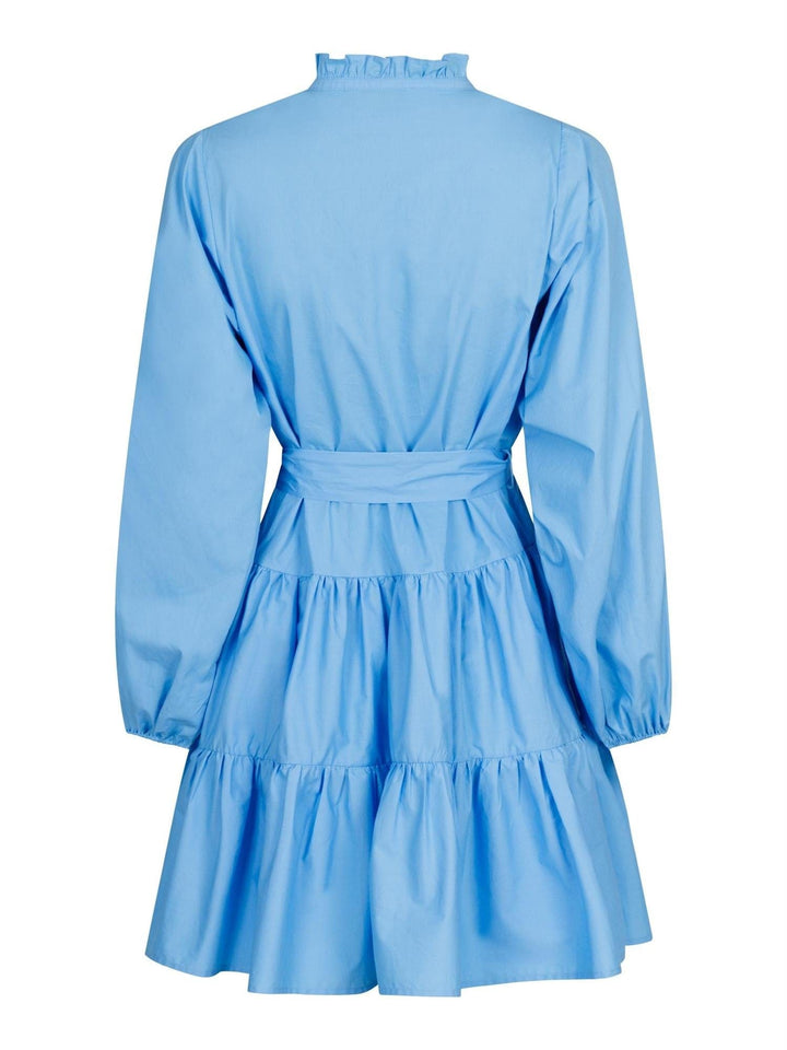 Debbie Poplin Dress Sky Blue | Kjoler | Smuk - Dameklær på nett