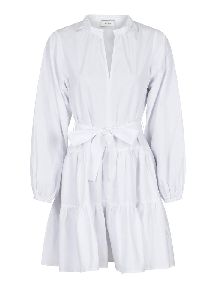 Debbie Poplin Dress White | Kjoler | Smuk - Dameklær på nett