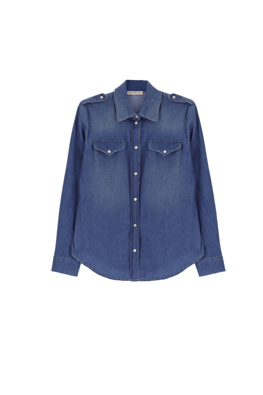 Denim Shirt Blu Denim | Skjorter og bluser | Smuk - Dameklær på nett