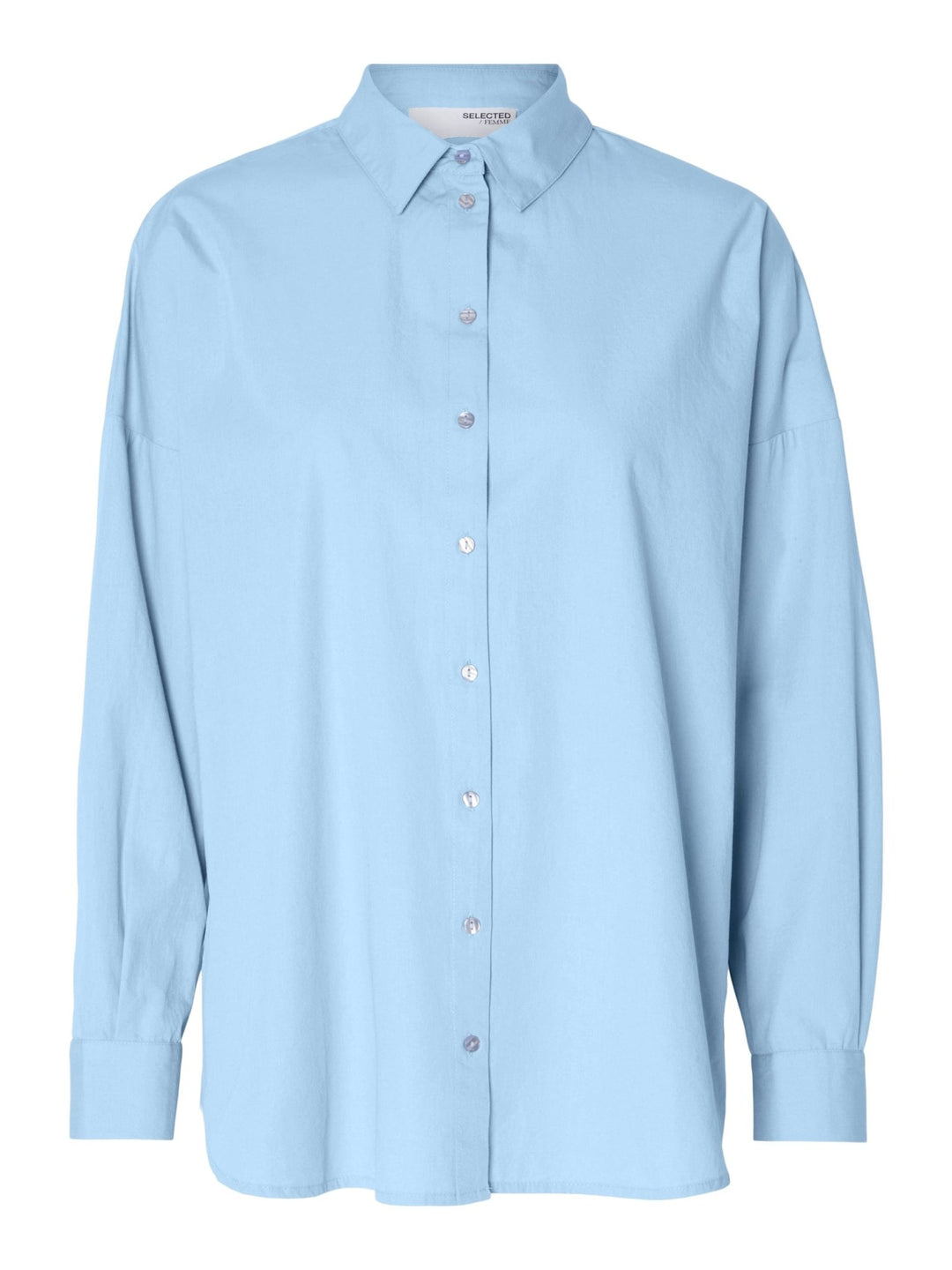 Dina-Sanni Ls Shirt Cashmere Blue | Skjorter og bluser | Smuk - Dameklær på nett