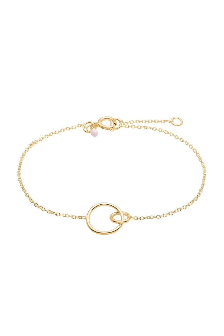 Double Circle Bracelet Gold | Accessories | Smuk - Dameklær på nett