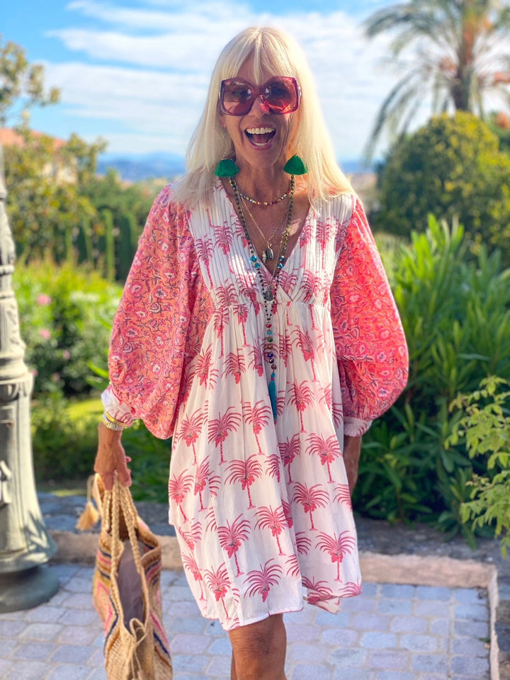 Dress with palms | Kjoler | Smuk - Dameklær på nett