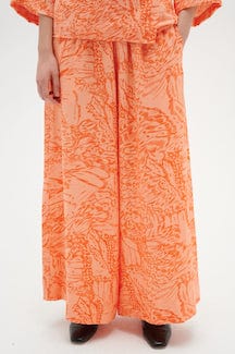Dritaiw Pant Cantaloupe Big Abstract Butter | Bukser | Smuk - Dameklær på nett