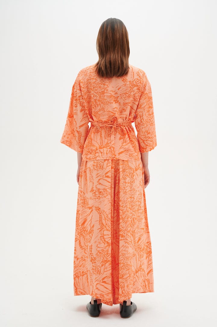 Dritaiw Pant Cantaloupe Big Abstract Butter | Bukser | Smuk - Dameklær på nett