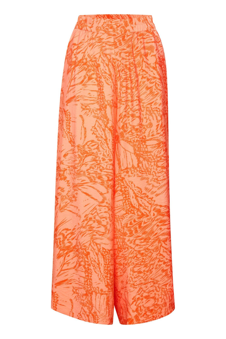 Dritaiw Pant Cantaloupe Big Abstract Butter | Bukser | Smuk - Dameklær på nett