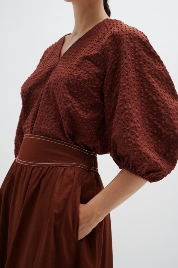 Edenaiw Top Cherry Mahogany | Skjorter og bluser | Smuk - Dameklær på nett