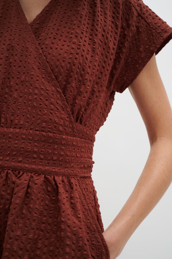 Edenaiw Wrap Dress Cherry Mahogany | Kjoler | Smuk - Dameklær på nett