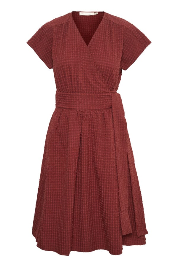 Edenaiw Wrap Dress Cherry Mahogany | Kjoler | Smuk - Dameklær på nett