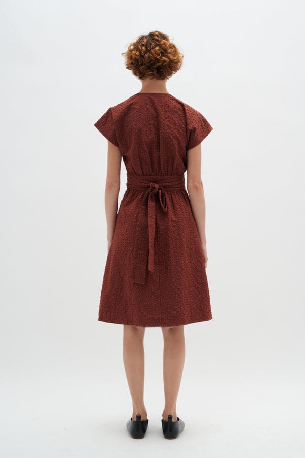 Edenaiw Wrap Dress Cherry Mahogany | Kjoler | Smuk - Dameklær på nett