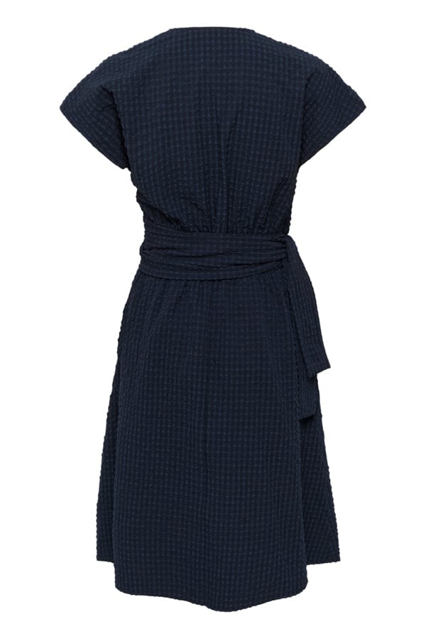 Edenaiw Wrap Dress Marine Blue | Kjoler | Smuk - Dameklær på nett