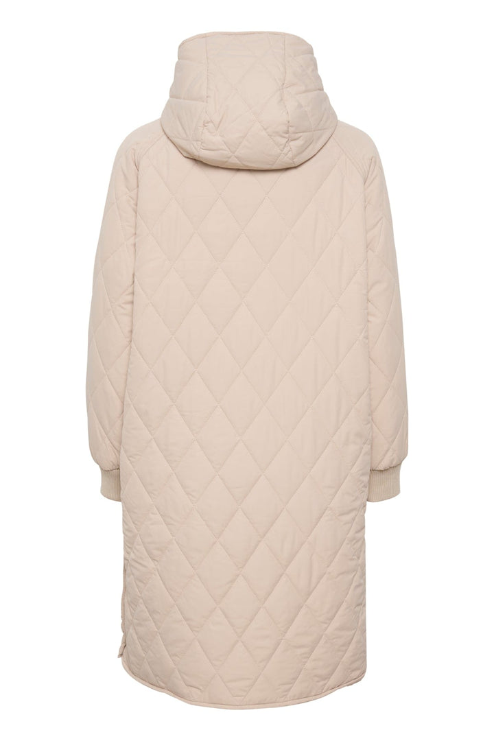 Ektraiw Hood Coat Sandstone | Yttertøy | Smuk - Dameklær på nett
