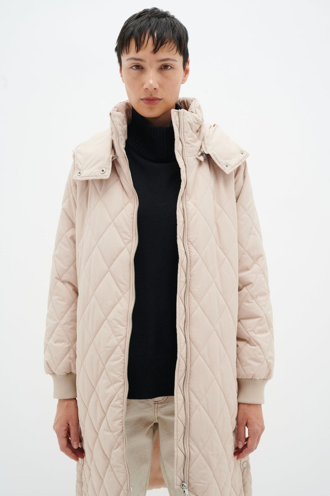 Ektraiw Hood Coat Sandstone | Yttertøy | Smuk - Dameklær på nett