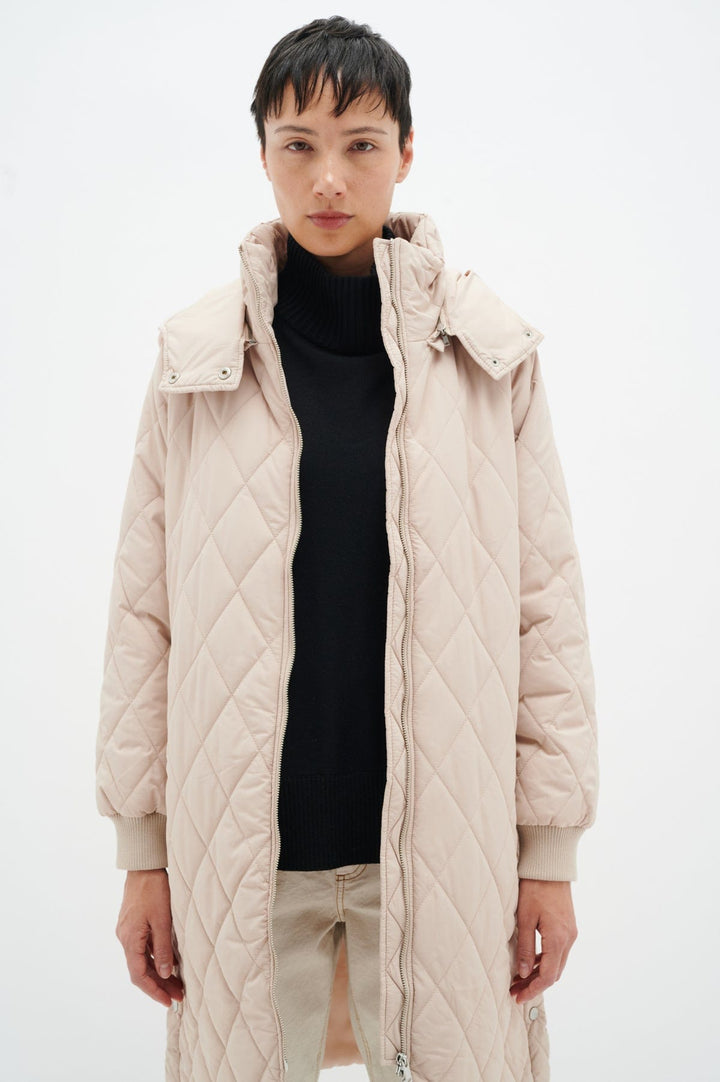 Ektraiw Hood Coat Sandstone | Yttertøy | Smuk - Dameklær på nett