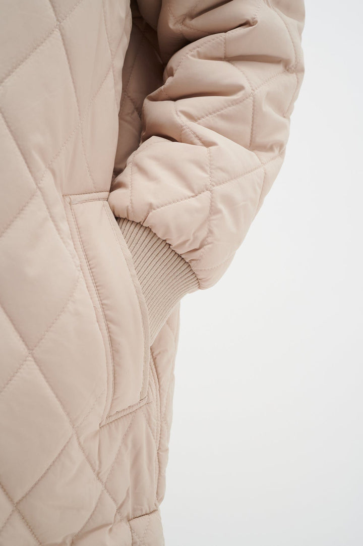 Ektraiw Hood Coat Sandstone | Yttertøy | Smuk - Dameklær på nett