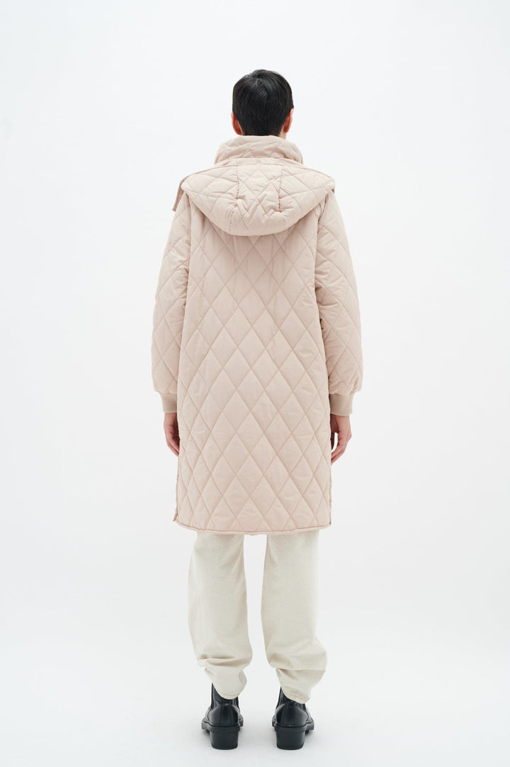 Ektraiw Hood Coat Sandstone | Yttertøy | Smuk - Dameklær på nett