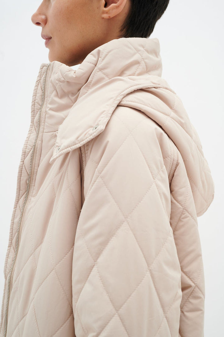 Ektraiw Hood Coat Sandstone | Yttertøy | Smuk - Dameklær på nett