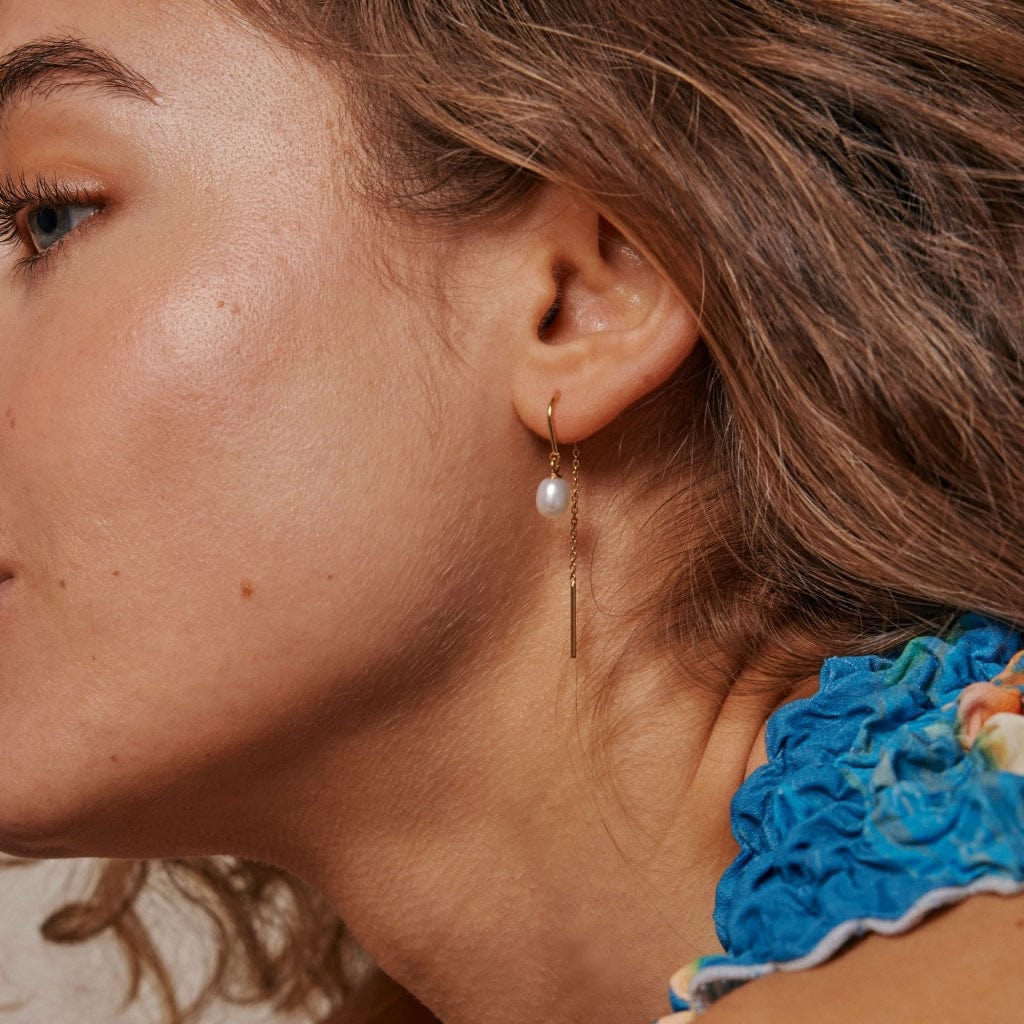 Eleanor Pearl Earrings Pearl | Accessories | Smuk - Dameklær på nett