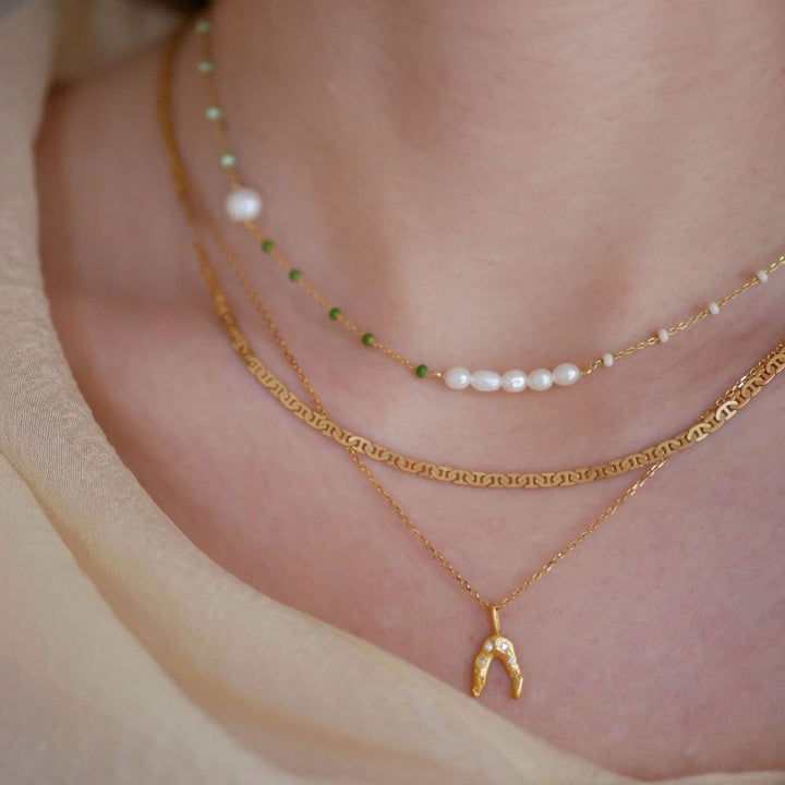 Elie Necklace Gold | Accessories | Smuk - Dameklær på nett