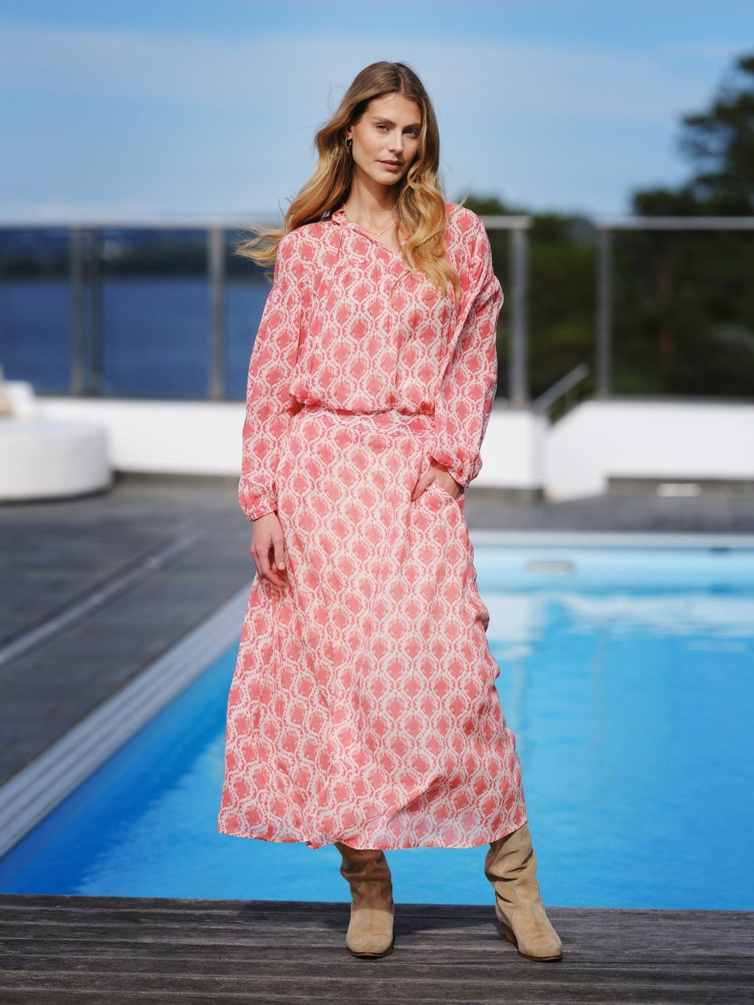 Elin Skirt Melon | Skjørt | Smuk - Dameklær på nett