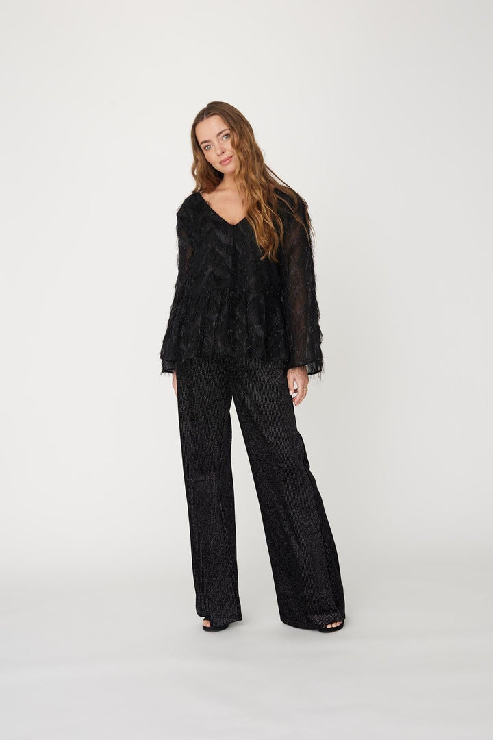 Elina New Blouse Black | Skjorter og bluser | Smuk - Dameklær på nett