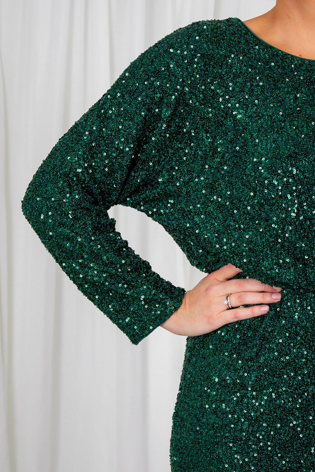 Elle Dress Bottle Green | Kjoler | Smuk - Dameklær på nett