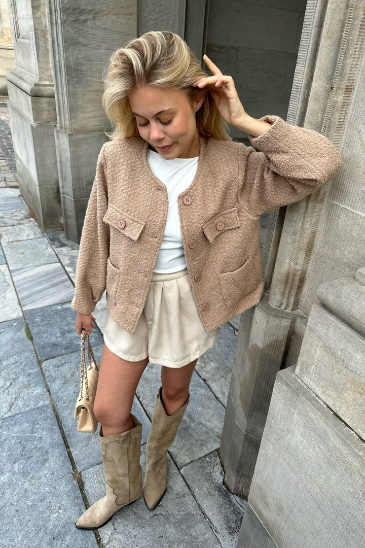 Ellinor Jacket Light Brown | Yttertøy | Smuk - Dameklær på nett