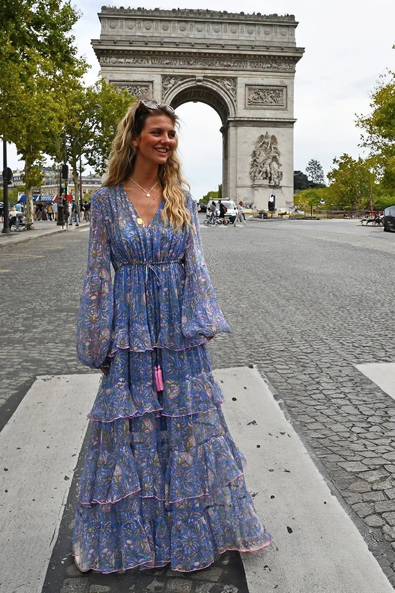 Emilia Dress Blue | Kjoler | Smuk - Dameklær på nett