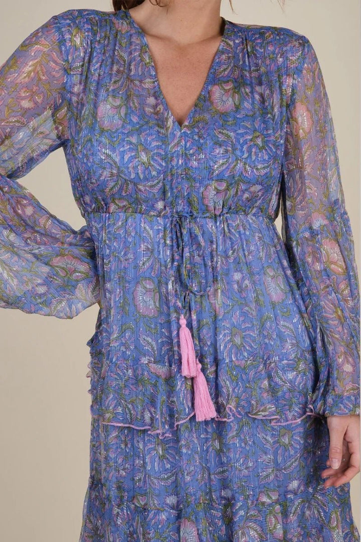 Emilia Dress Blue | Kjoler | Smuk - Dameklær på nett