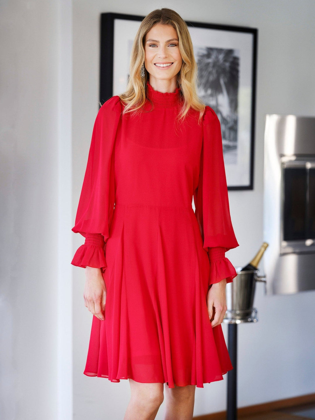 Emilia Dress Red | Kjoler | Smuk - Dameklær på nett