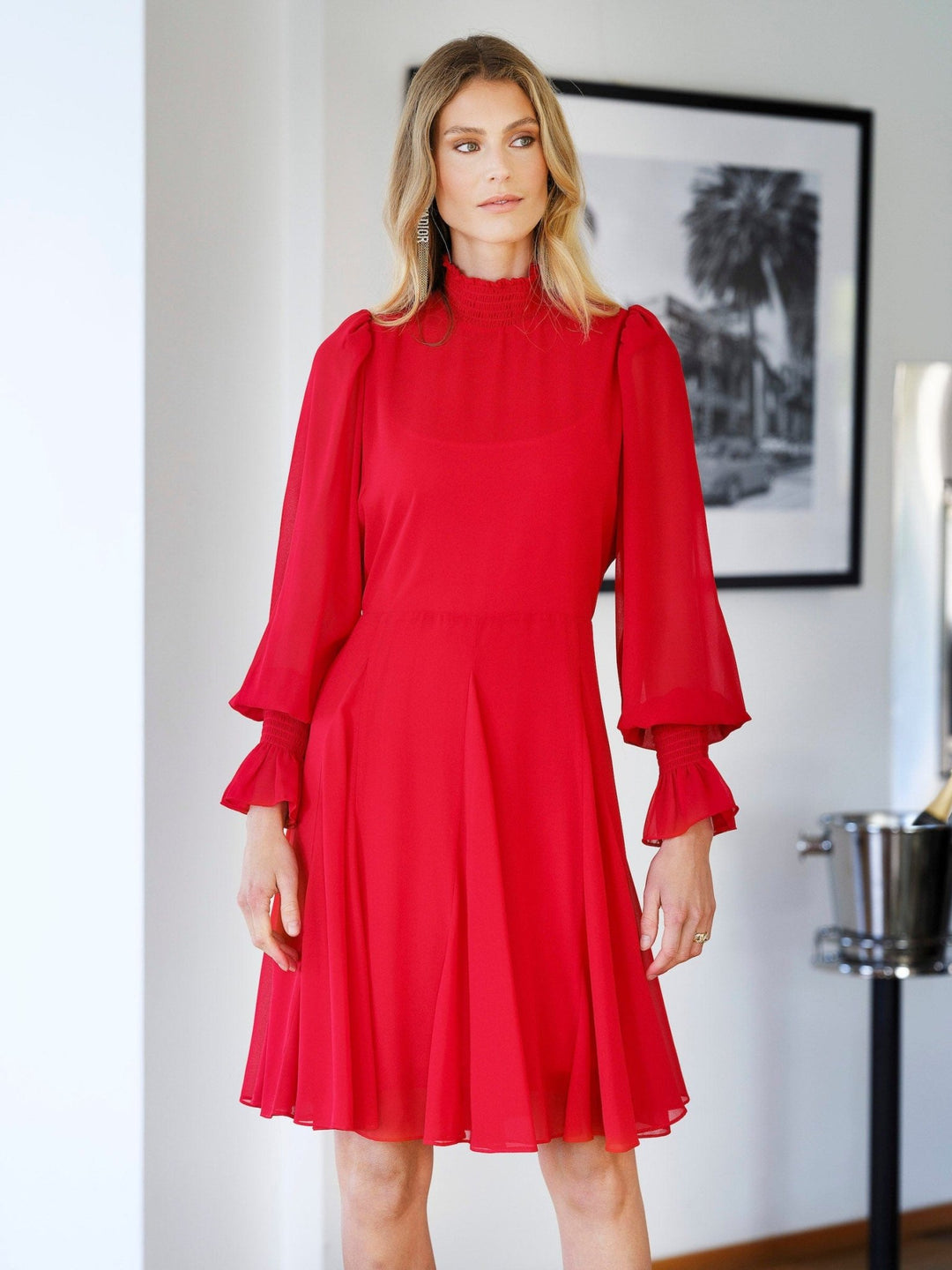 Emilia Dress Red | Kjoler | Smuk - Dameklær på nett