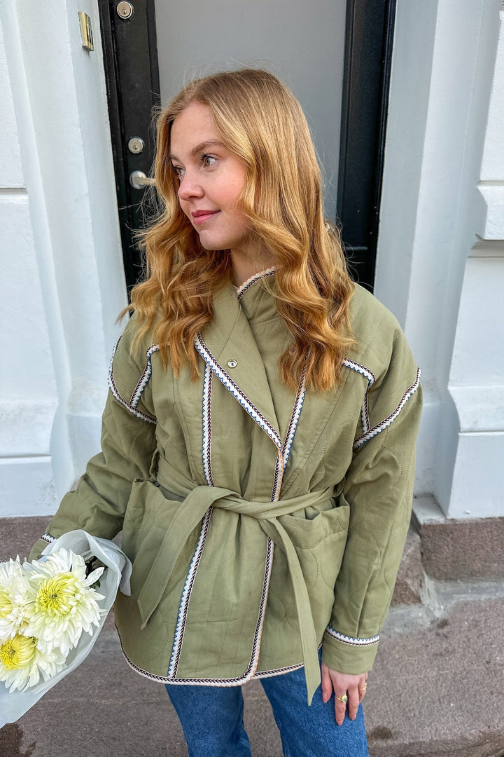 Enzo Jacket Kaki | Yttertøy | Smuk - Dameklær på nett