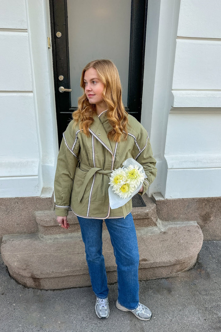Enzo Jacket Kaki | Yttertøy | Smuk - Dameklær på nett