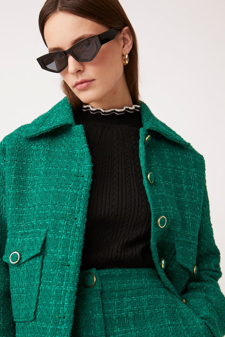Enzo Jacket Vert | Yttertøy | Smuk - Dameklær på nett