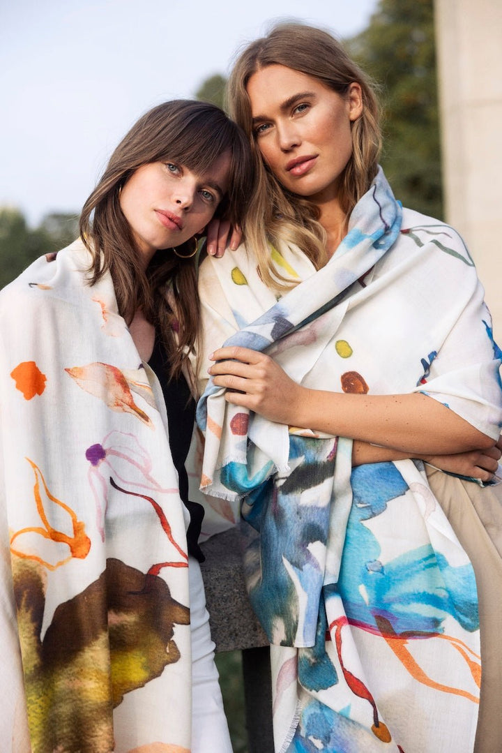 Euphoria Blue Scarf Multi | Accessories | Smuk - Dameklær på nett