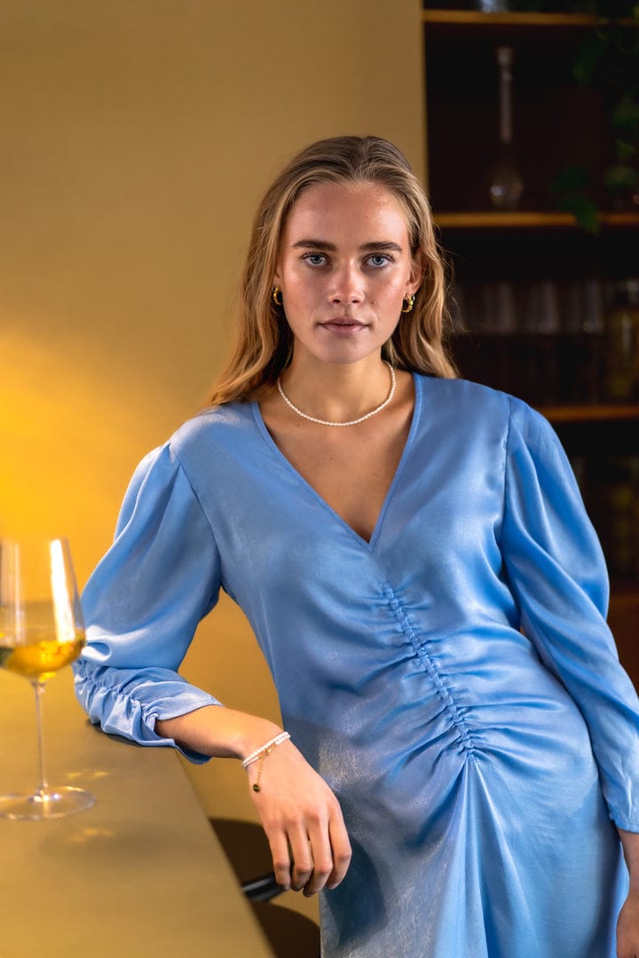 Evi Dress Blue | Kjoler | Smuk - Dameklær på nett