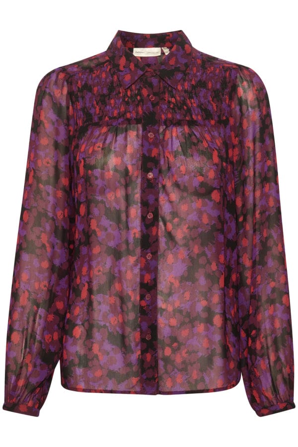 Fahimaiw Shirt Purple Snow Dots | Skjorter og bluser | Smuk - Dameklær på nett