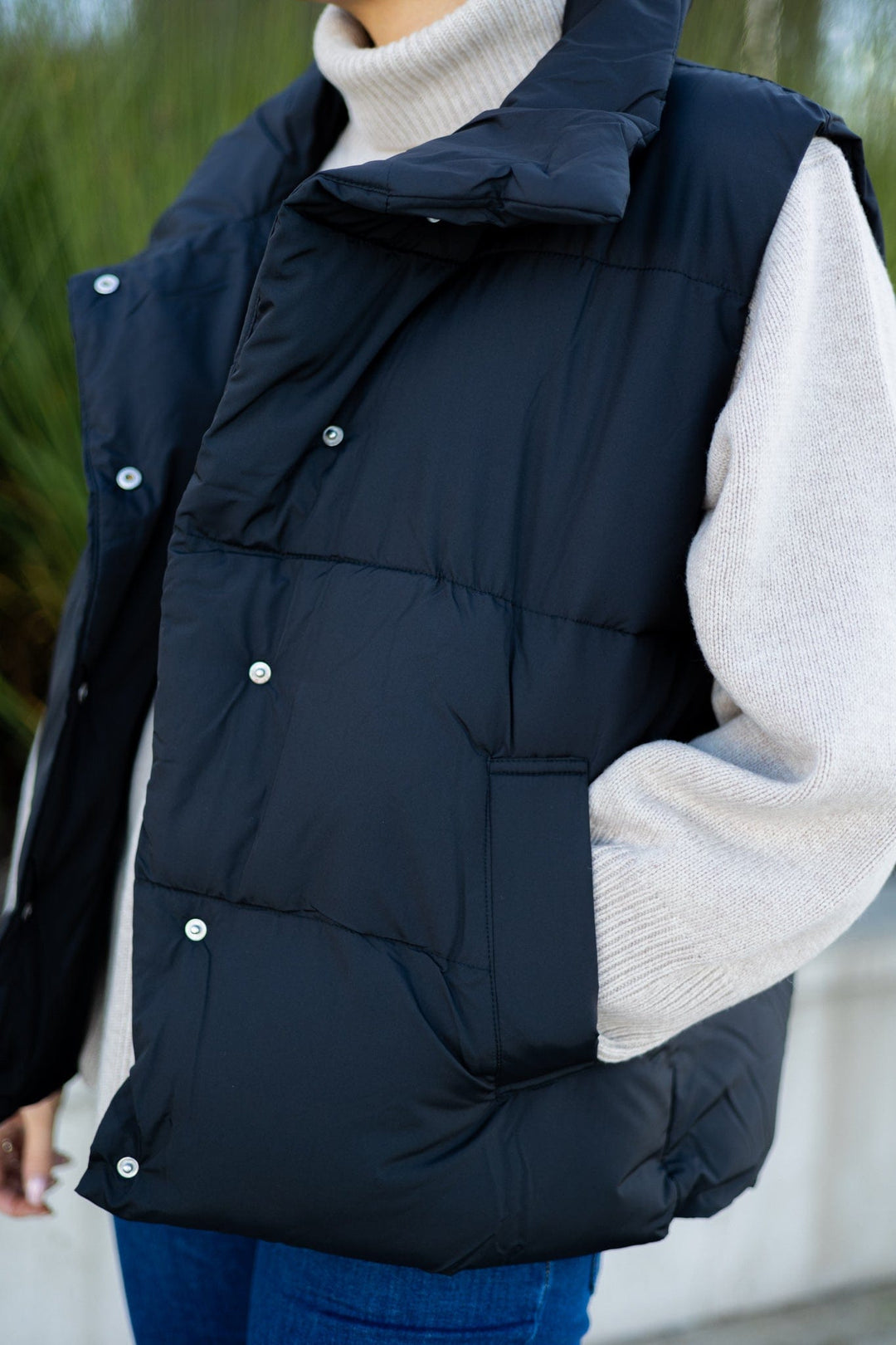 Falliw Vest Black | Yttertøy | Smuk - Dameklær på nett