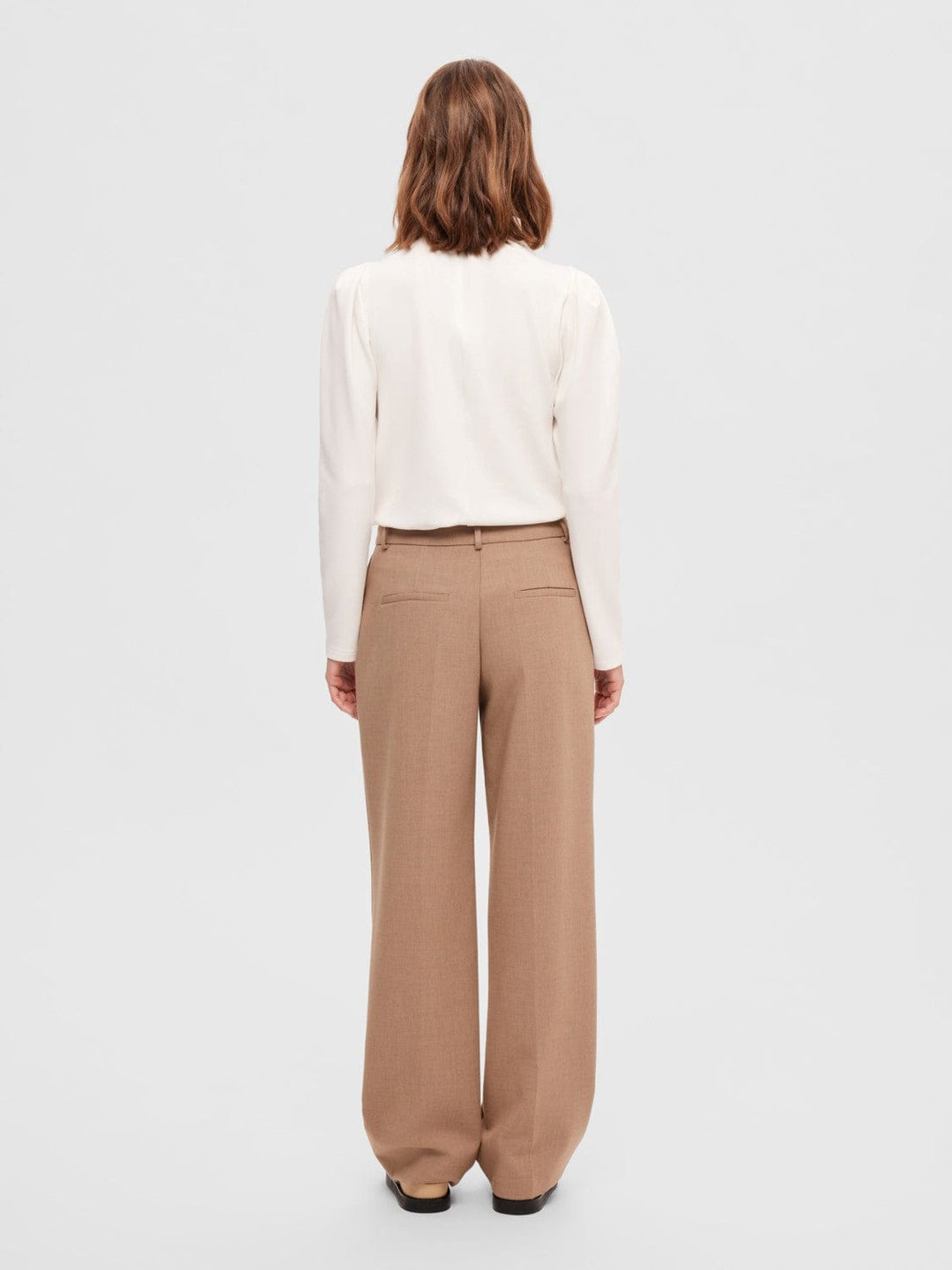 Fenja LS T-Neck Top Snow White | Genser | Smuk - Dameklær på nett