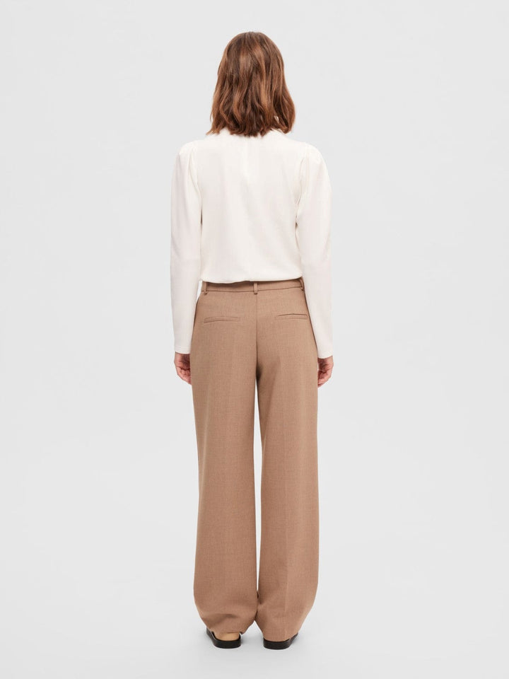 Fenja LS T-Neck Top Snow White | Genser | Smuk - Dameklær på nett