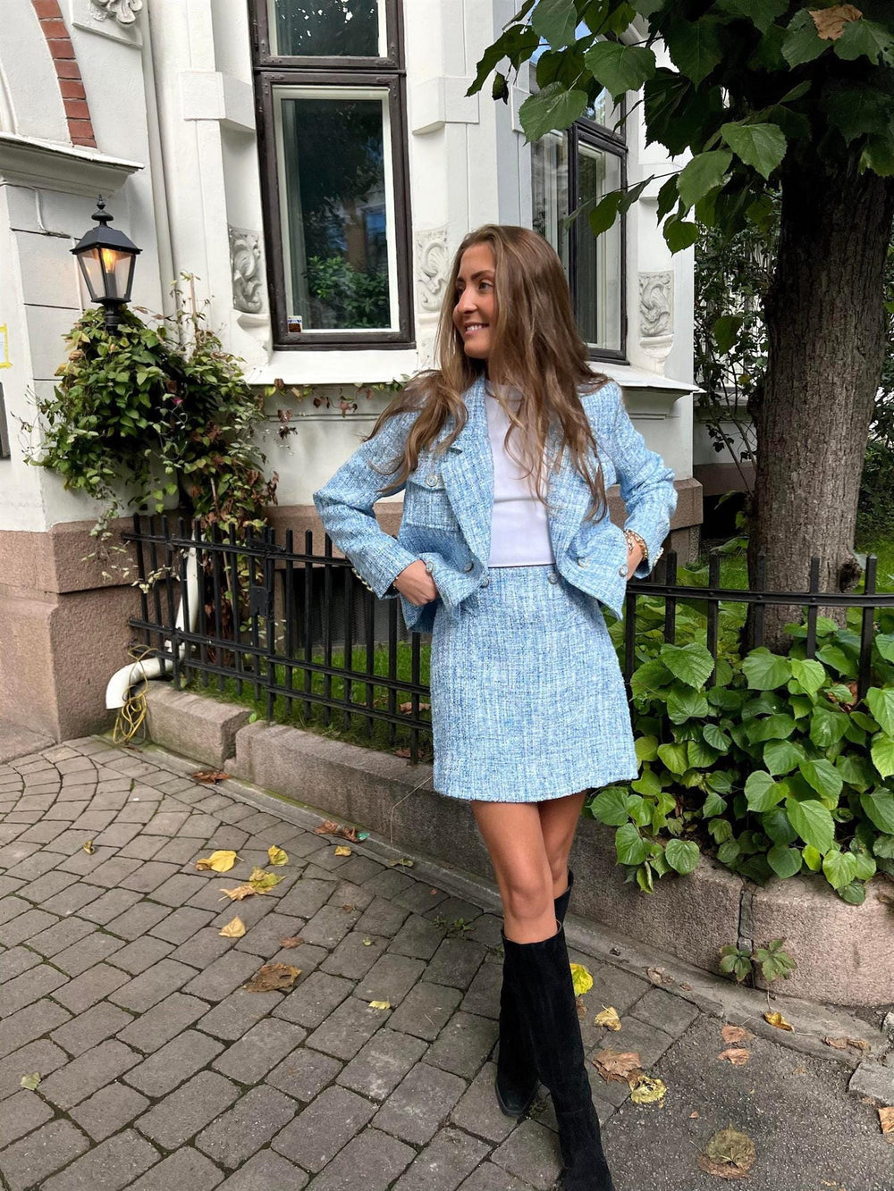 Flavia Skirt Bleu | Skjørt | Smuk - Dameklær på nett