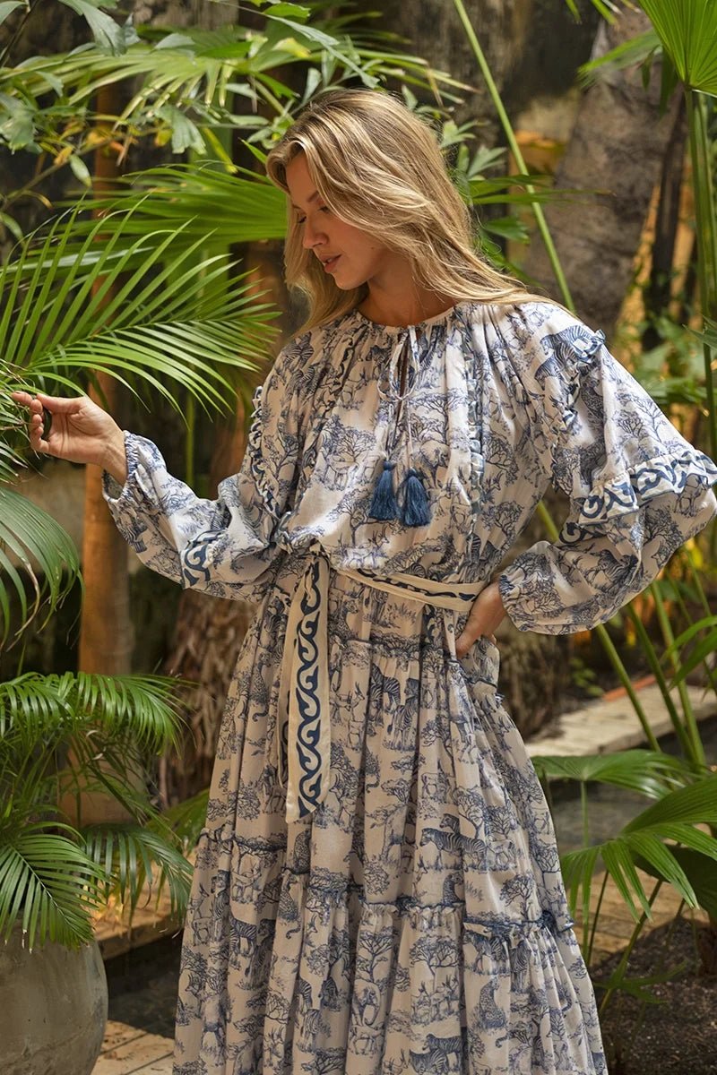 Francesca Dress Blue | Kjoler | Smuk - Dameklær på nett