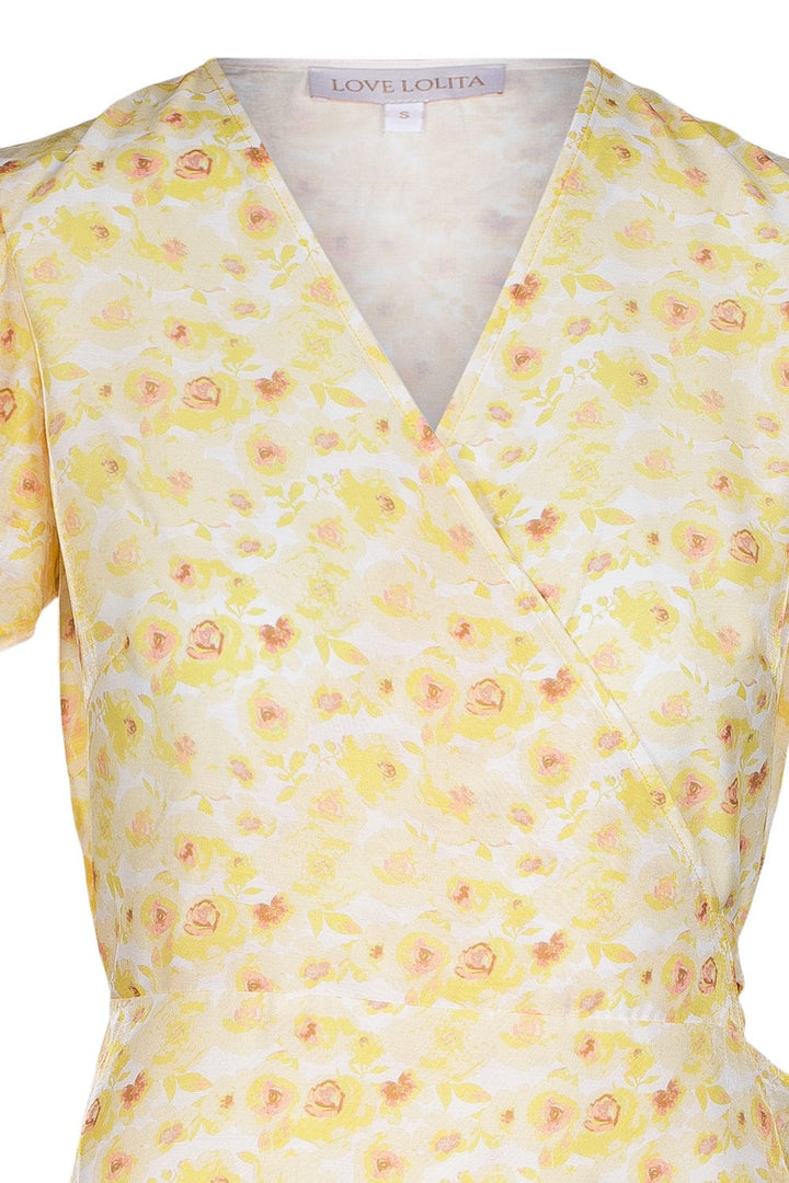 Gabriella Maxi Dress Yellow Flower | Kjoler | Smuk - Dameklær på nett