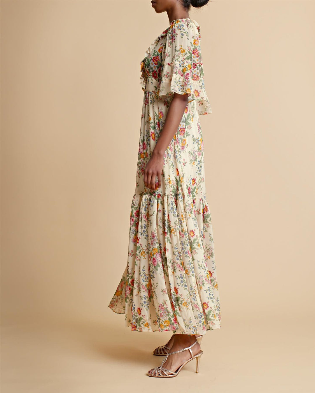 Georgette Flared Dress Sunrise | Kjoler | Smuk - Dameklær på nett