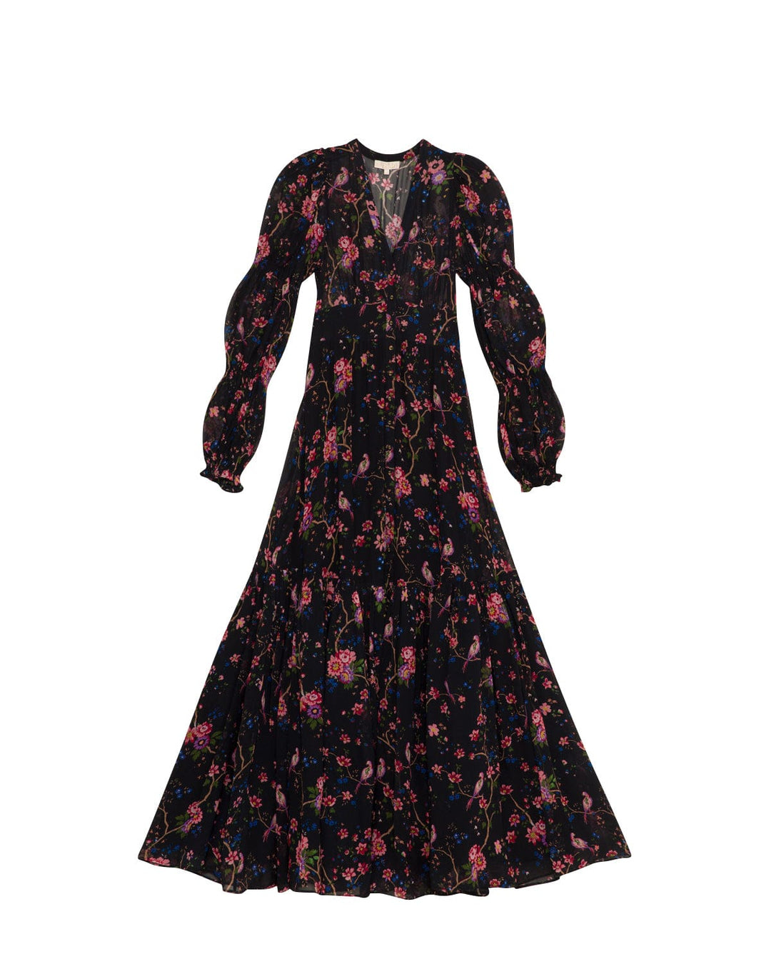 Georgette Gown Black Flower Garden | Kjoler | Smuk - Dameklær på nett