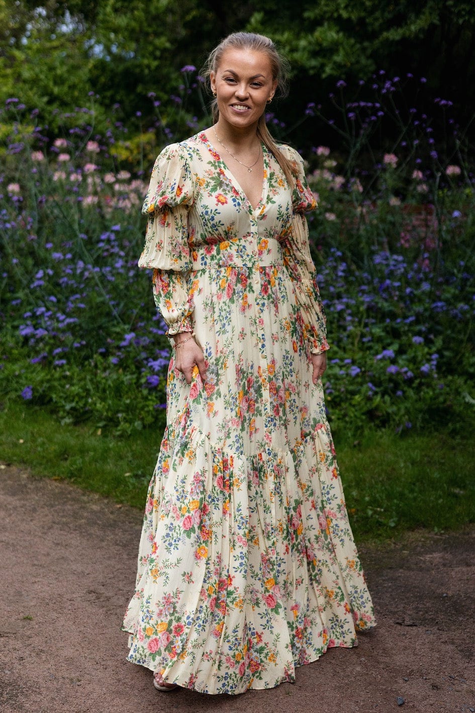 Georgette Maxi Dress Sunrise | Kjoler | Smuk - Dameklær på nett