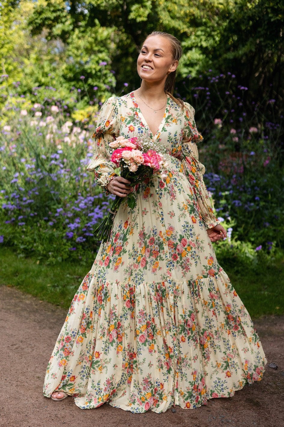 Georgette Maxi Dress Sunrise | Kjoler | Smuk - Dameklær på nett