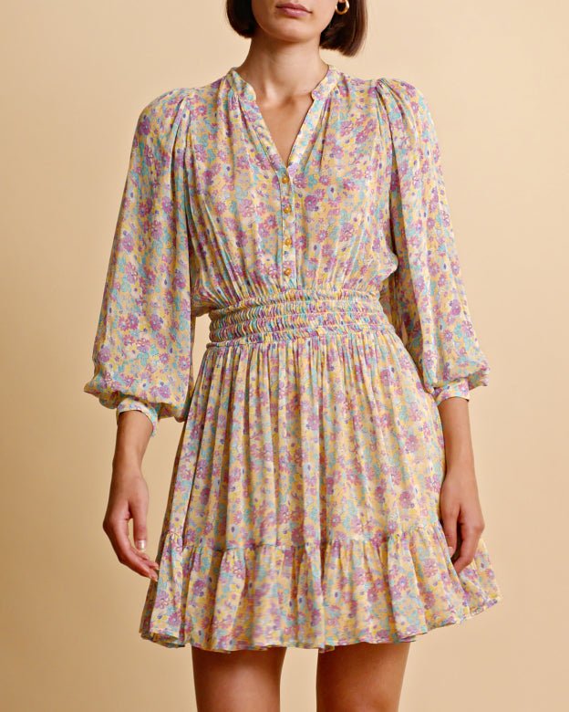 Georgette Mini Dress Wildflowers | Kjoler | Smuk - Dameklær på nett