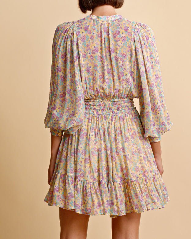 Georgette Mini Dress Wildflowers | Kjoler | Smuk - Dameklær på nett