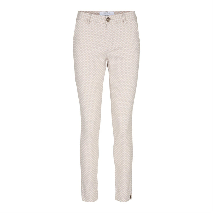 Gigi Pant Jacquard Warm Sand | Bukser | Smuk - Dameklær på nett