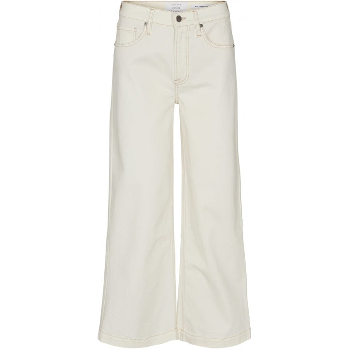 Gilly Swan Cropped Jeans Ecru | Bukser | Smuk - Dameklær på nett